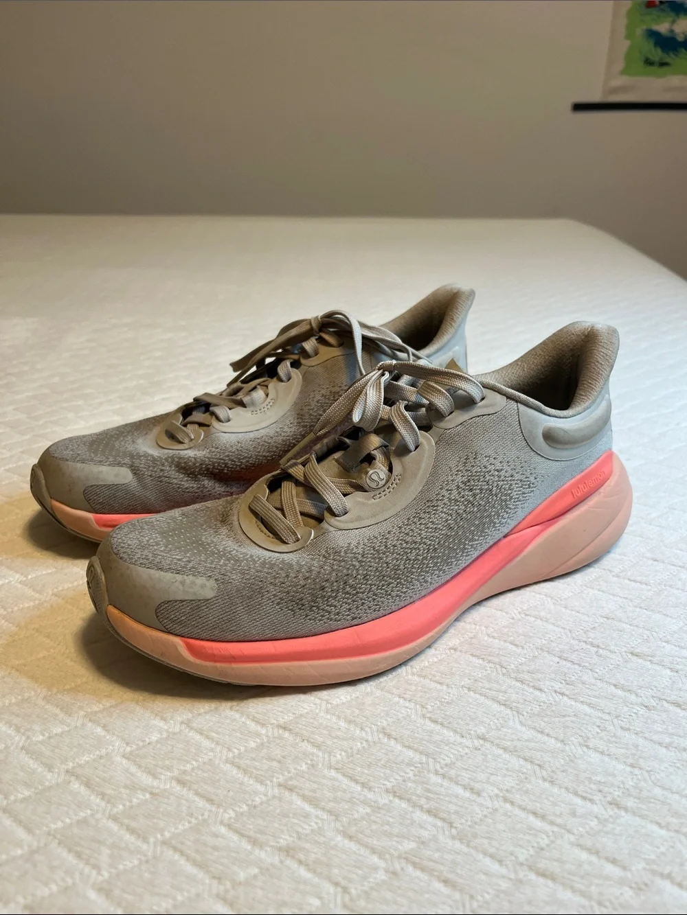 Lululemon Chargefeel Workout Low 2, light grey/coral pink, W8